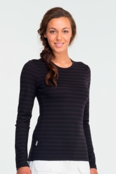 Термокофта Icebreaker Tech LS Crewe Stripe W BF260 арт. 100925